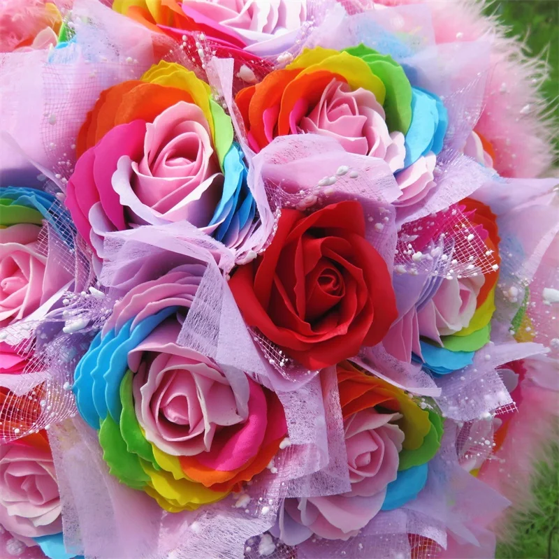 New style Artificial Flowers Bouquet soap Flowers for Home Wedding Decoration indoor creative Valentine/Graduation Gift
New style Artificial Flowers Bouquet soap Flowers for Home Wedding Decoration indoor creative Valentine/Graduation Gift