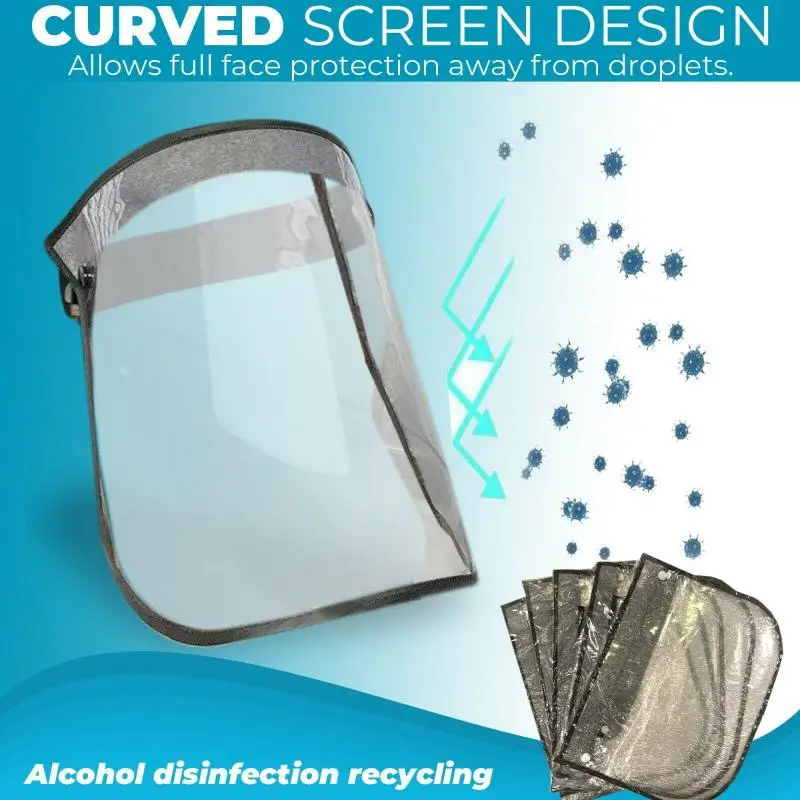 5/2/1PC Full Face Shield Safety Reusable Washable Protection Anti-Splash Mascarillas Motorcycle Face Mask Transparent PVC Covers
5/2/1PC Full Face Shield Safety Reusable Washable Protection Anti-Splash Mascarillas Motorcycle Face Mask Transparent PVC Covers