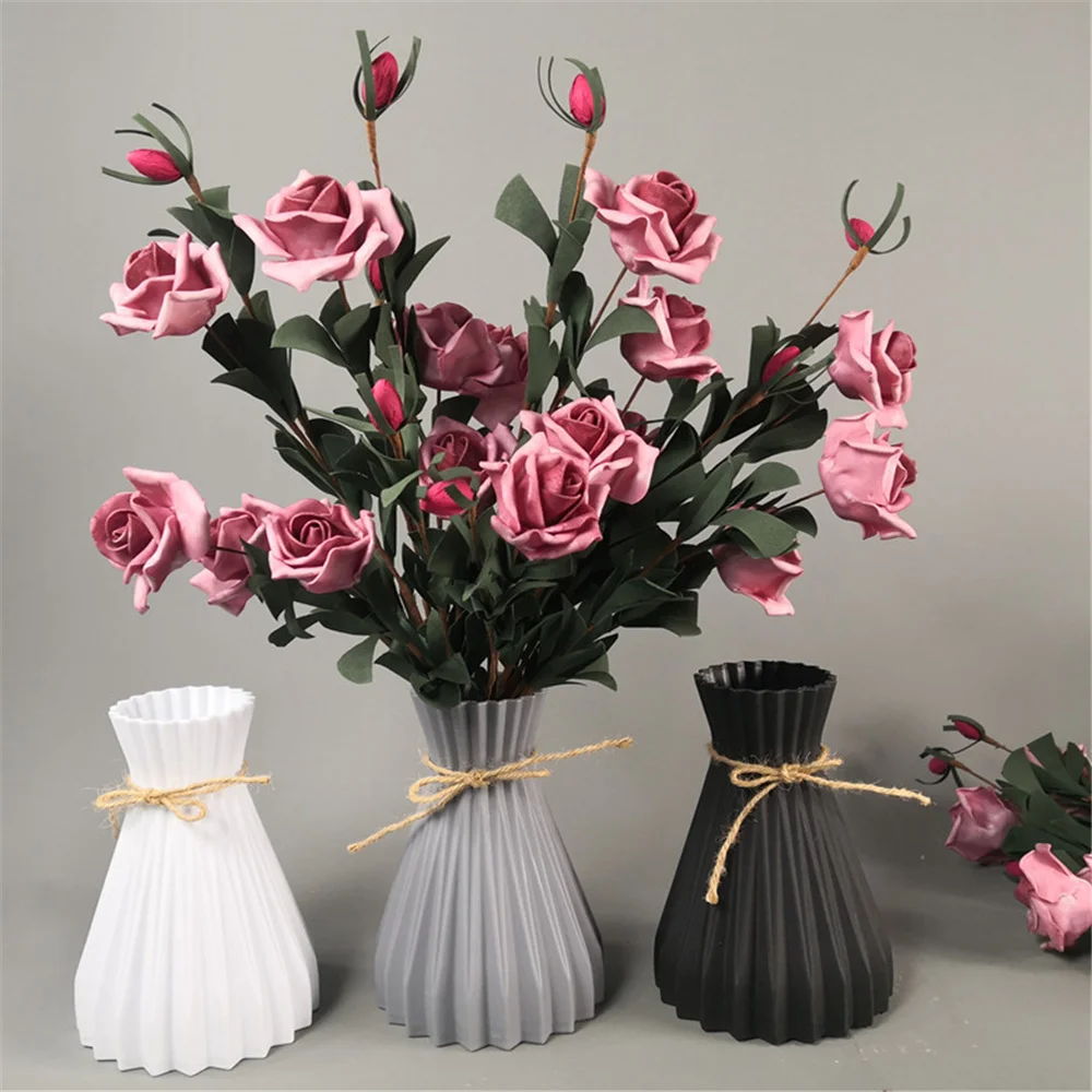 Modern Plastic Vases European Anti-ceramic Flower Vase Wedding Decorations Rattan-like Unbreakable Simplicity Basket Arrangement
Modern Plastic Vases European Anti-ceramic Flower Vase Wedding Decorations Rattan-like Unbreakable Simplicity Basket Arrangement