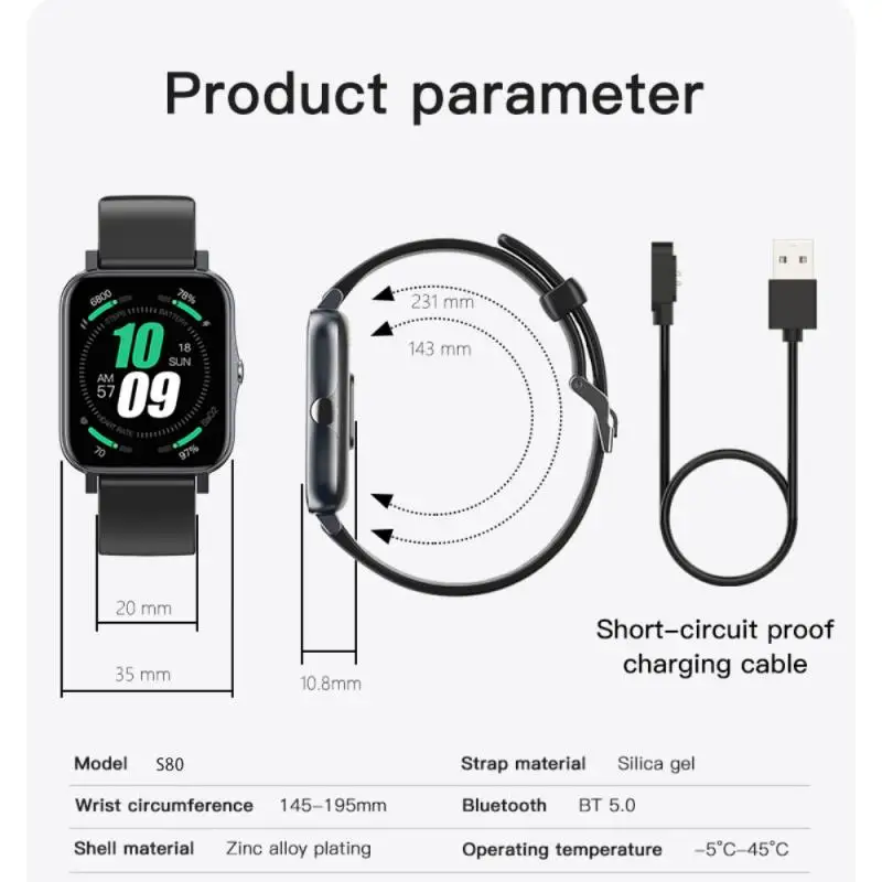 1.7 Inch Smart Watch TFT-LCD Full Touch Screen Fitness Tracker Blood Pressure IP68 Waterproof Smart Clock Bluetooth Smartwatch
1.7 Inch Smart Watch TFT-LCD Full Touch Screen Fitness Tracker Blood Pressure IP68 Waterproof Smart Clock Bluetooth Smartwatch