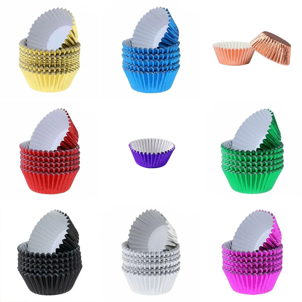 Hot Sale 100PCS Cupcake Cases Foil Muffin Cake High Quality Colourful Bun Baking Cups Liners Cupcakes Case
Hot Sale 100PCS Cupcake Cases Foil Muffin Cake High Quality Colourful Bun Baking Cups Liners Cupcakes Case