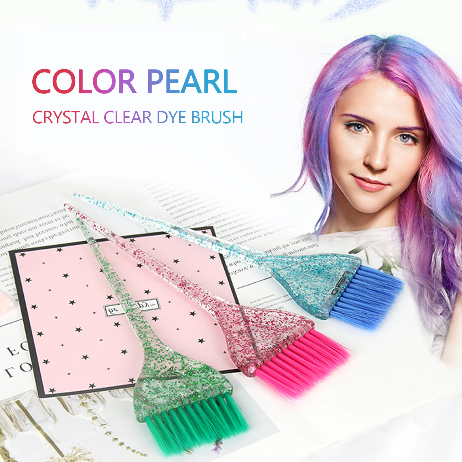 New Professional Hair Dye Brush Plastic Balayage Salon Barber Hairstyle Hair Bleach Tint Coloring Crystal Comb Design Tool
New Professional Hair Dye Brush Plastic Balayage Salon Barber Hairstyle Hair Bleach Tint Coloring Crystal Comb Design Tool