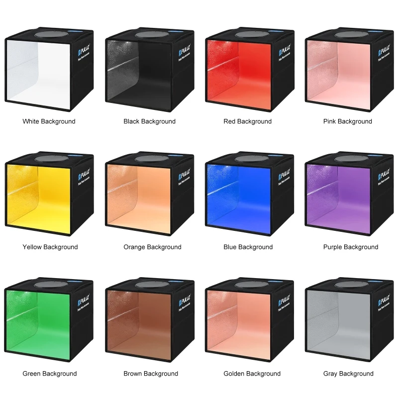 PULUZ 9.7 inch folding light box photo studio soft box desktop shooting light box photo studio LED SLR camera photo background PULUZ 9.7 inch folding light box photo studio soft box desktop shooting light box photo studio LED SLR camera photo background