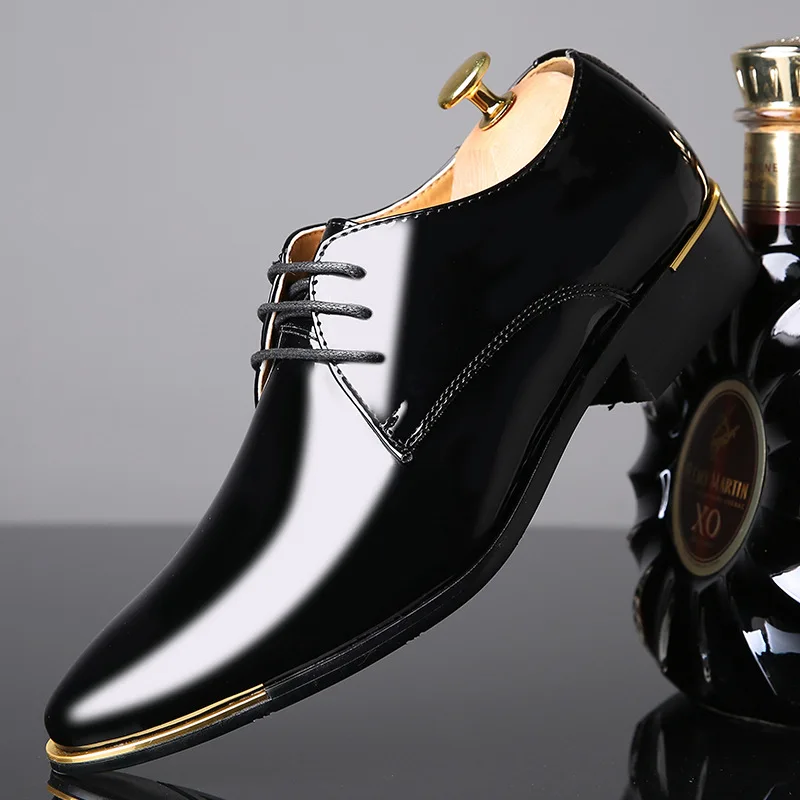 hot High Quality Patent Leather Men Shoes Men Wedding Oxford Shoes Lace-Up Office Suit Men'S Casual Shoes Man Dress Shoes Man
hot High Quality Patent Leather Men Shoes Men Wedding Oxford Shoes Lace-Up Office Suit Men'S Casual Shoes Man Dress Shoes Man