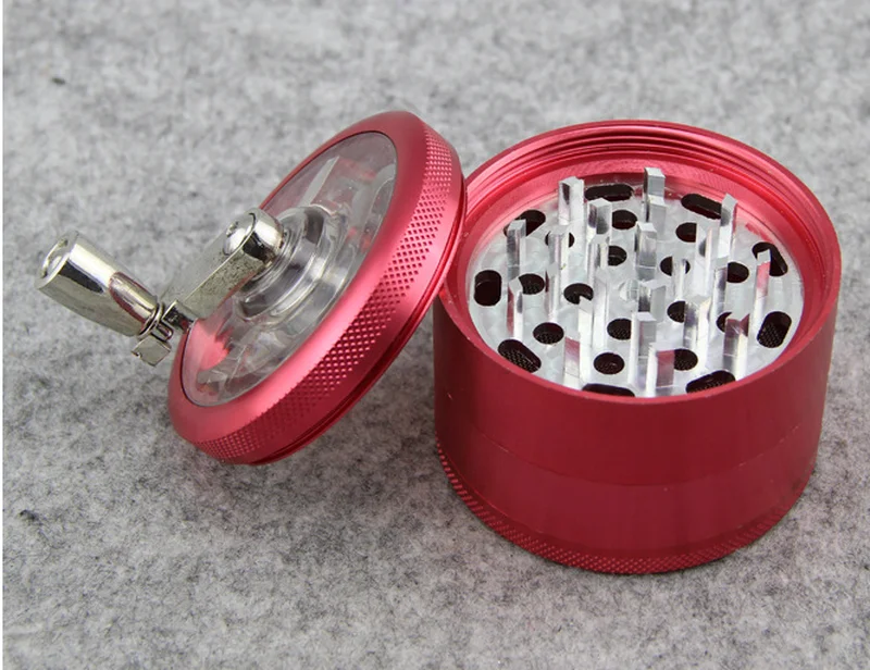 4 Layers Tobacco Spice Grinder Herb Weed Grinder with Mill Handle Silver Kitchen Accessories Gadget Cooking Tools Hot Sale
4 Layers Tobacco Spice Grinder Herb Weed Grinder with Mill Handle Silver Kitchen Accessories Gadget Cooking Tools Hot Sale
