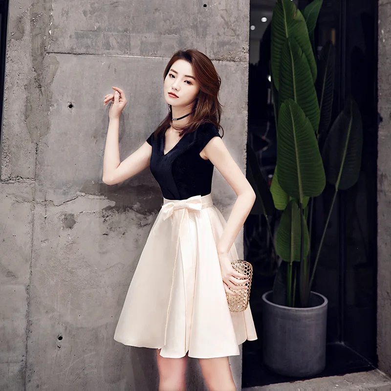 Short White Black Evening-dress Daily Wear V-neck Elegant Noble Banquet Host Prom-dress Simple Sexy Comfortable Summer
Short White Black Evening-dress Daily Wear V-neck Elegant Noble Banquet Host Prom-dress Simple Sexy Comfortable Summer