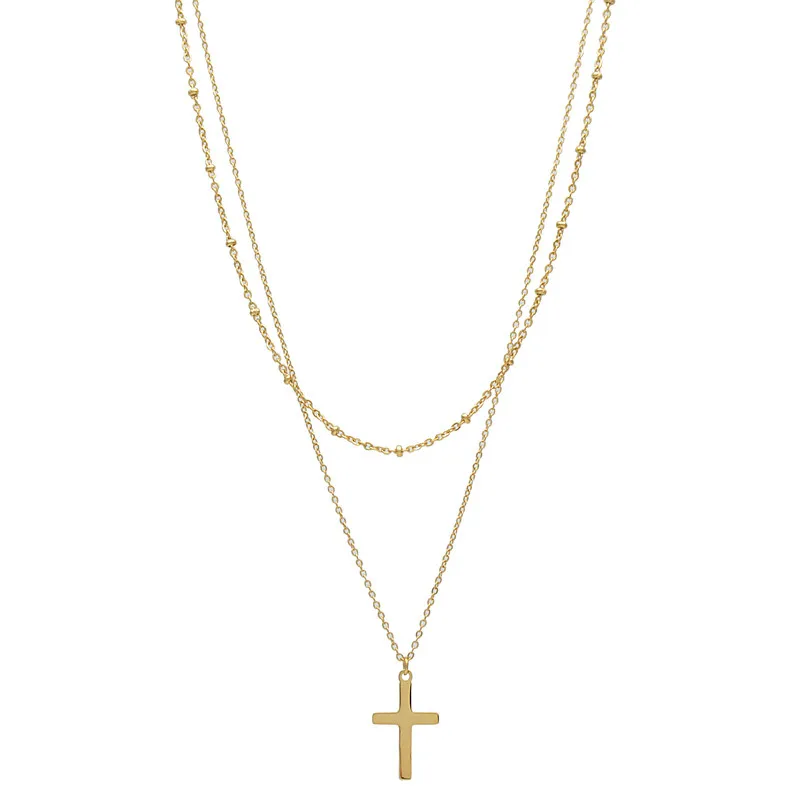 YUN RUO Multilayer Cross Pendant Necklace Fashion Rose Gold Titanium Steel Jewelry Woman Christmas Gift Never Fade Drop Shipping
YUN RUO Multilayer Cross Pendant Necklace Fashion Rose Gold Titanium Steel Jewelry Woman Christmas Gift Never Fade Drop Shipping