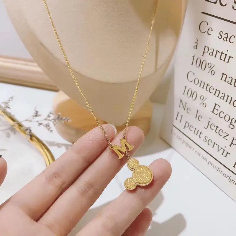 Disney Mickey Fashion Clavicle Chain M Mickey Pattern Necklace Female Color Gold Jewelry Pendant Ladies Fashion Necklace Jewelry
Disney Mickey Fashion Clavicle Chain M Mickey Pattern Necklace Female Color Gold Jewelry Pendant Ladies Fashion Necklace Jewelry