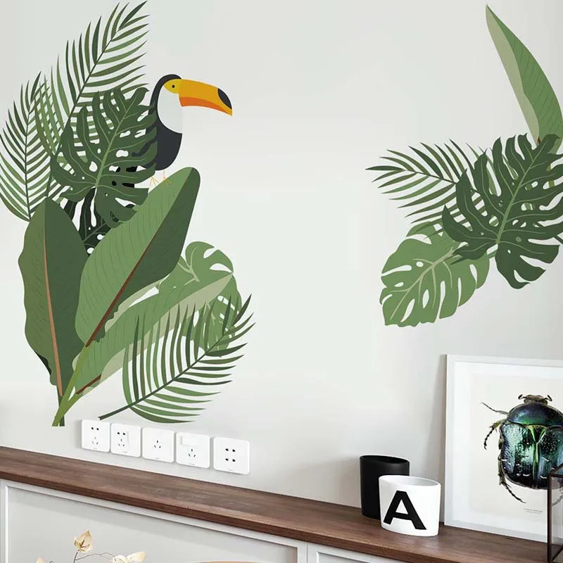 Nordic Tropical Plant Leaf Wall Stickers Living Room Room Decoration Sofa Backdrop Wall Decoration Aesthetic Kitchen Sticker 
Nordic Tropical Plant Leaf Wall Stickers Living Room Room Decoration Sofa Backdrop Wall Decoration Aesthetic Kitchen Sticker