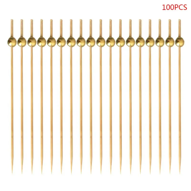100pcs Beads Food Picks Dessert Buffet Fruit Salad Fork Cake Muffin Party Vegetable Sticks Cocktail Toothpicks Cake Sign
100pcs Beads Food Picks Dessert Buffet Fruit Salad Fork Cake Muffin Party Vegetable Sticks Cocktail Toothpicks Cake Sign