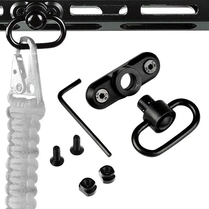 2021 Metal Push-button Sling Swivel Swivel Base Mount with T-nuts and Screws L-shape Wrench
2021 Metal Push-button Sling Swivel Swivel Base Mount with T-nuts and Screws L-shape Wrench