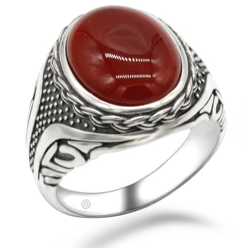 925 sterling silver men's ring wine red Onyx stone and transparent CZ men's punk ring high jewelry
925 sterling silver men's ring wine red Onyx stone and transparent CZ men's punk ring high jewelry