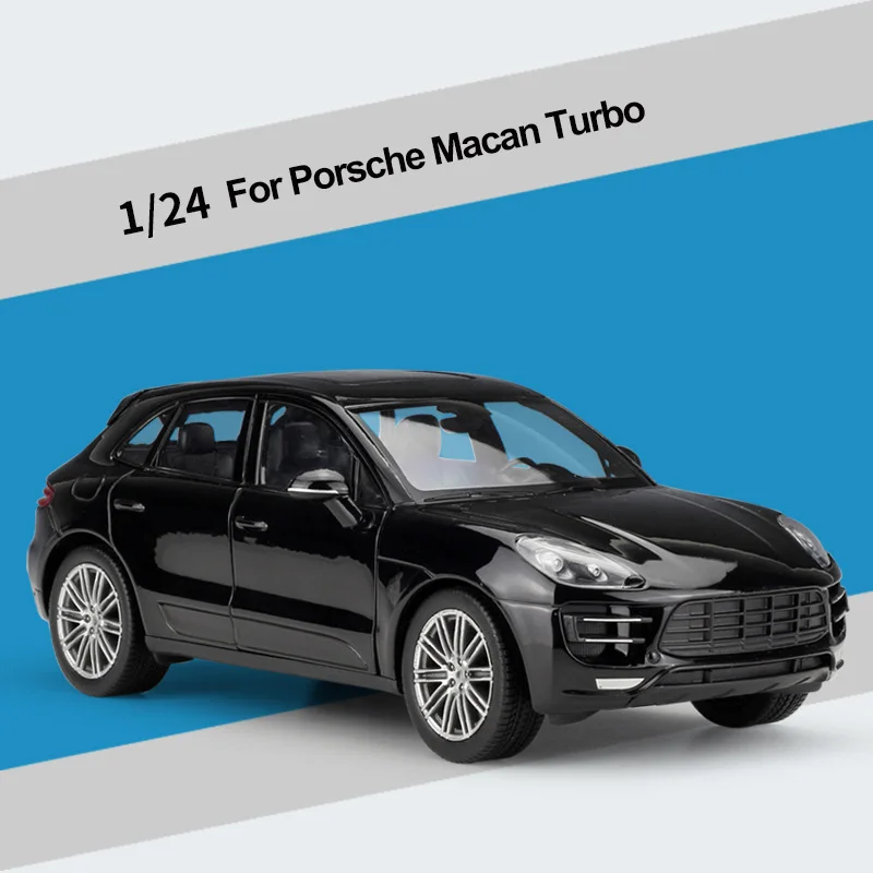 

Модель автомобиля Welly 1:24 Porsche Macan Turbo Cayenne, модель из сплава, украшения, коллекционная игрушка, подарок, литье под давлением, модель для мальчик...