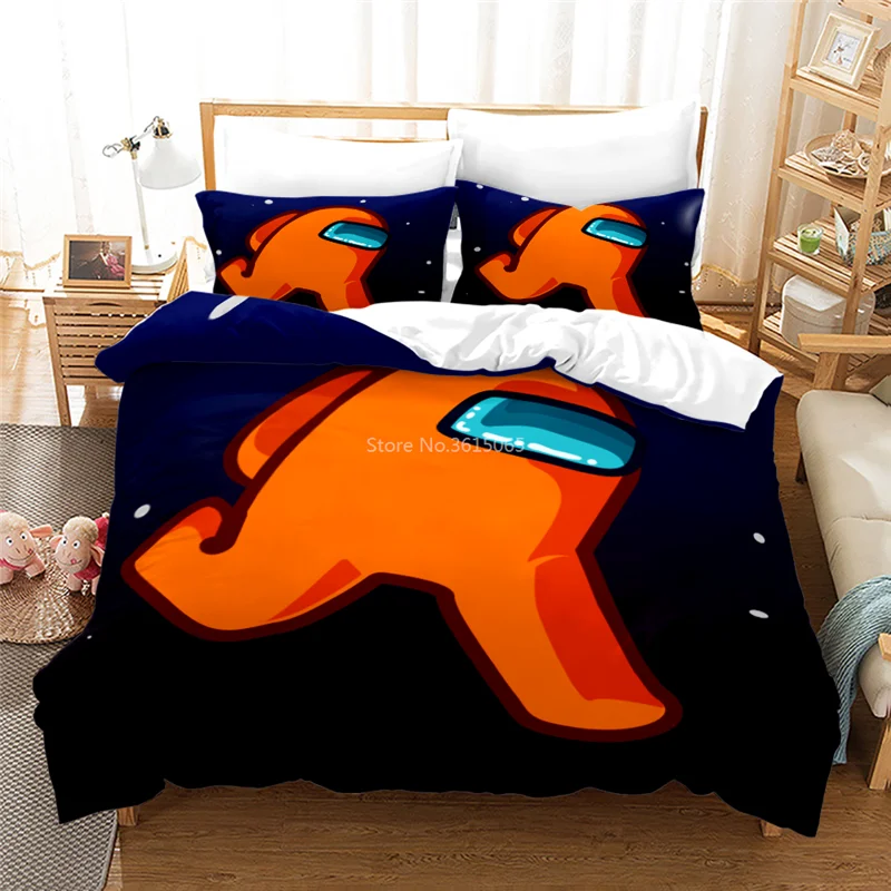 2021 Among Us 3d Printed Bedding Set Duvet Cover Set Pillowcase Comforter Cover Kids Boys Girls Bedclothes Queen King Bed Linen
2021 Among Us 3d Printed Bedding Set Duvet Cover Set Pillowcase Comforter Cover Kids Boys Girls Bedclothes Queen King Bed Linen