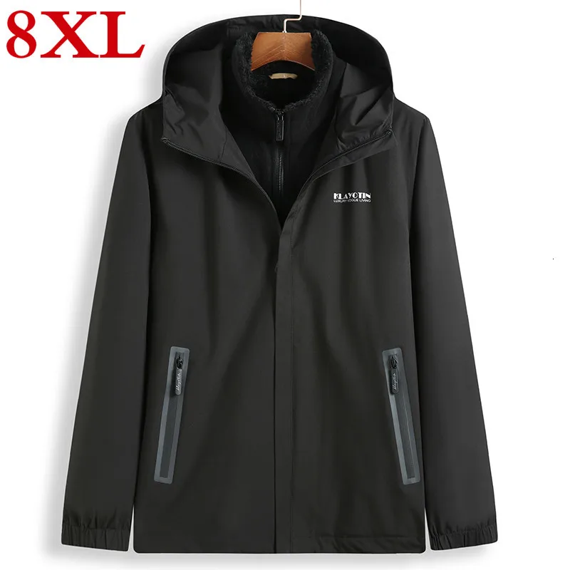 Winter Plus size Men 8XL 2 in 1 Parka Thermal Coats Outwear Thick Warm Patchwork Fleece Hooded Jacket Windproof Overcoat
Winter Plus size Men 8XL 2 in 1 Parka Thermal Coats Outwear Thick Warm Patchwork Fleece Hooded Jacket Windproof Overcoat