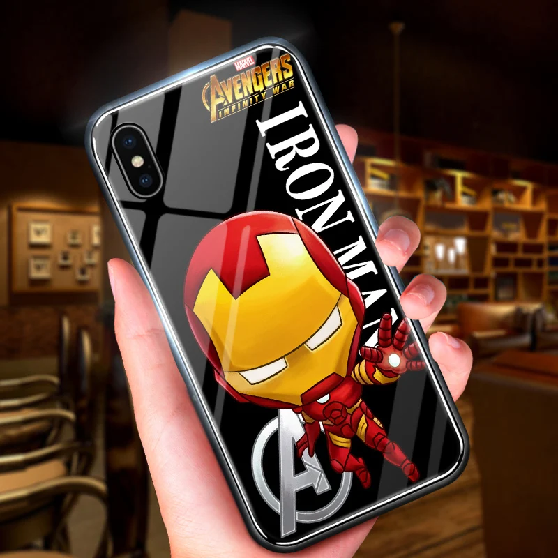 Чехол для телефона Xiaomi mi 5X 5S Plus 6 6X A1 A2 с мультипликационным принтом Marvel Ironman Spiderman