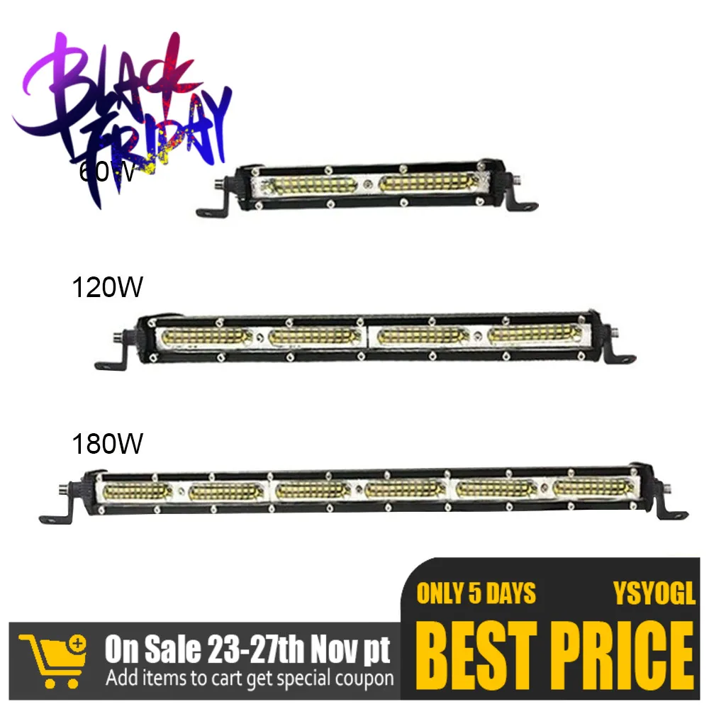 7/13/19 Inch 60w/120w/180w Led Light Bar Spotlight Searchlight for Tractor Trailer Auto Car Motorcycle Ramp Lamp Worklight
7/13/19 Inch 60w/120w/180w Led Light Bar Spotlight Searchlight for Tractor Trailer Auto Car Motorcycle Ramp Lamp Worklight