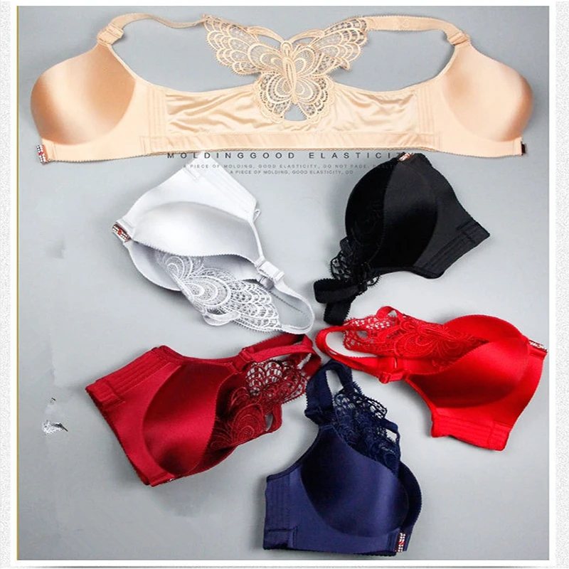 Plus Size C D E Sexy Push Up Bra Front Closure Butterfly Brassiere Backless Bralette Breast Seamless Bras for Women
Plus Size C D E Sexy Push Up Bra Front Closure Butterfly Brassiere Backless Bralette Breast Seamless Bras for Women