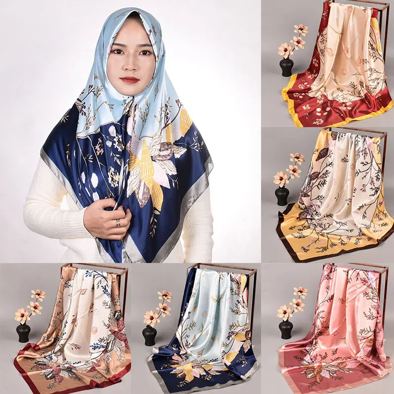 Headband Scarves Fashion Kerchief Hair Scarf Floral Silk Satin Hijab Scarfs Four Seasons For Women Square Shawl Print Scarf
Headband Scarves Fashion Kerchief Hair Scarf Floral Silk Satin Hijab Scarfs Four Seasons For Women Square Shawl Print Scarf
