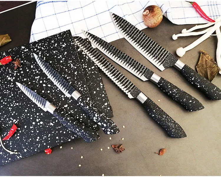 Kitchen knives set with white a la carte knife six-piece set, gift set of knives
Kitchen knives set with white a la carte knife six-piece set, gift set of knives