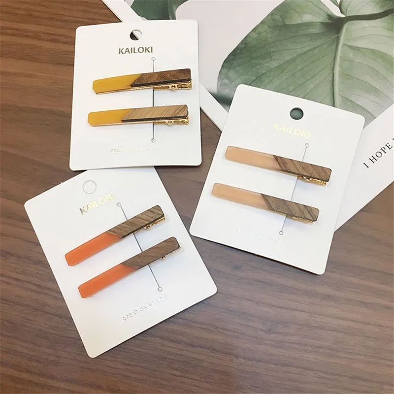 Candy Color Patchwork Geometric Wood Acrylic Hair Clips Women Girls Hollow Duckbill clip Barrettes
Candy Color Patchwork Geometric Wood Acrylic Hair Clips Women Girls Hollow Duckbill clip Barrettes