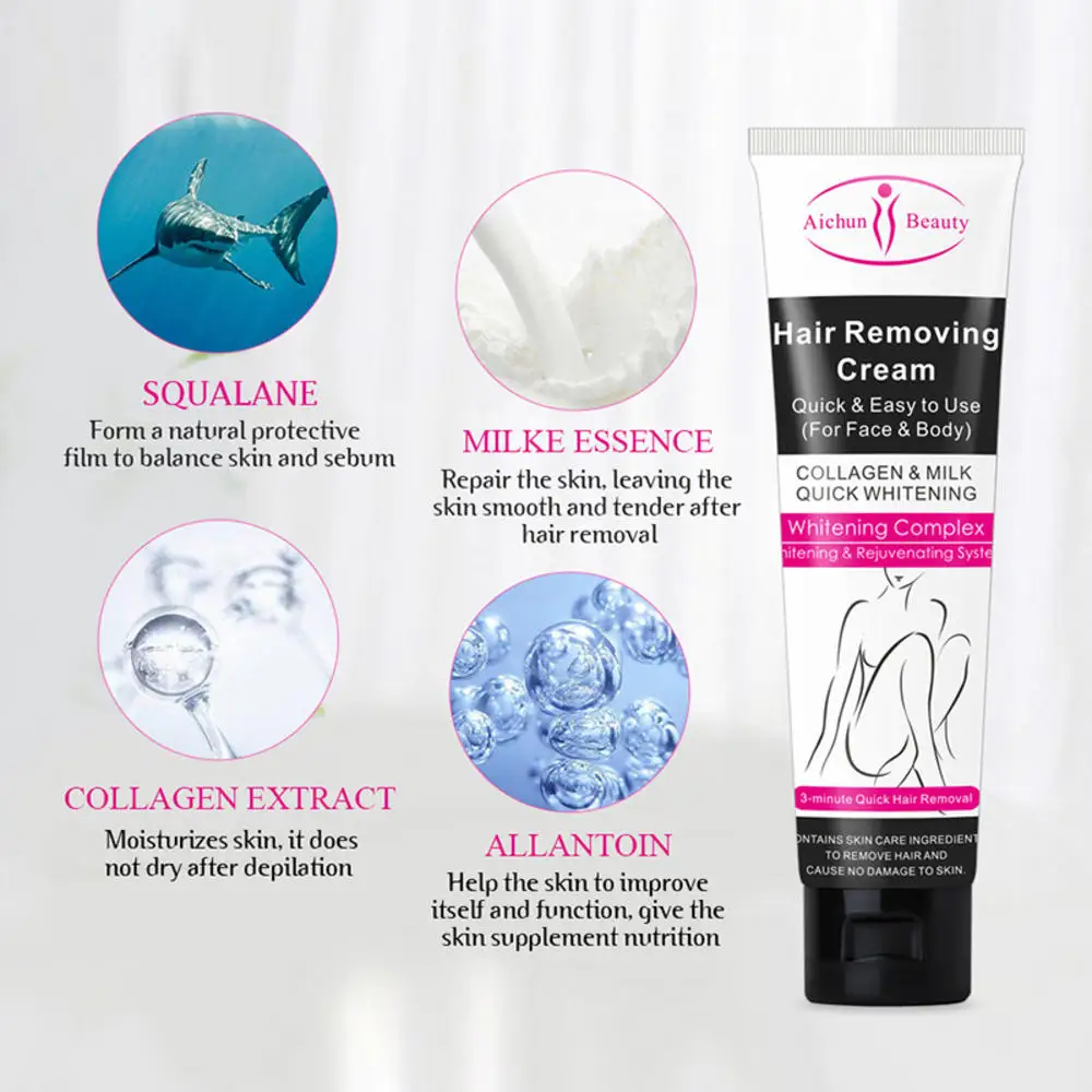 100ml Hair Removal Cream Underarm Hand Leg Body Painless Effective Facial Hair Remover Nourishing Lightening Smooth Care
100ml Hair Removal Cream Underarm Hand Leg Body Painless Effective Facial Hair Remover Nourishing Lightening Smooth Care