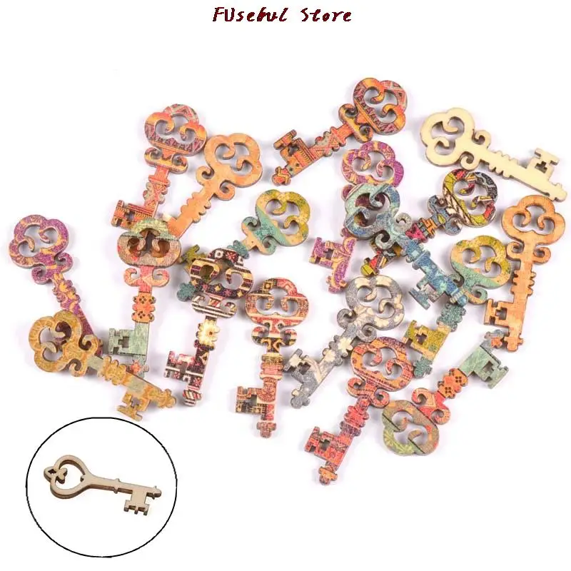 20Pcs Mix Retro Key Wood For DIY Crafts Handmade Wooden Scrapbooking Embellishments Ornament Home Decoration
20Pcs Mix Retro Key Wood For DIY Crafts Handmade Wooden Scrapbooking Embellishments Ornament Home Decoration