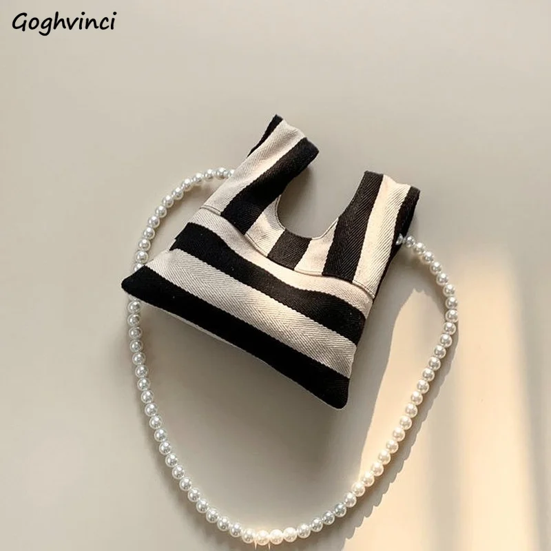 Shoulder Bags Women Vintage Striped Canvas Bag Pearls Beading Cross Body Cute Korean Style Design Handbags Female Elegant Chic
Shoulder Bags Women Vintage Striped Canvas Bag Pearls Beading Cross Body Cute Korean Style Design Handbags Female Elegant Chic