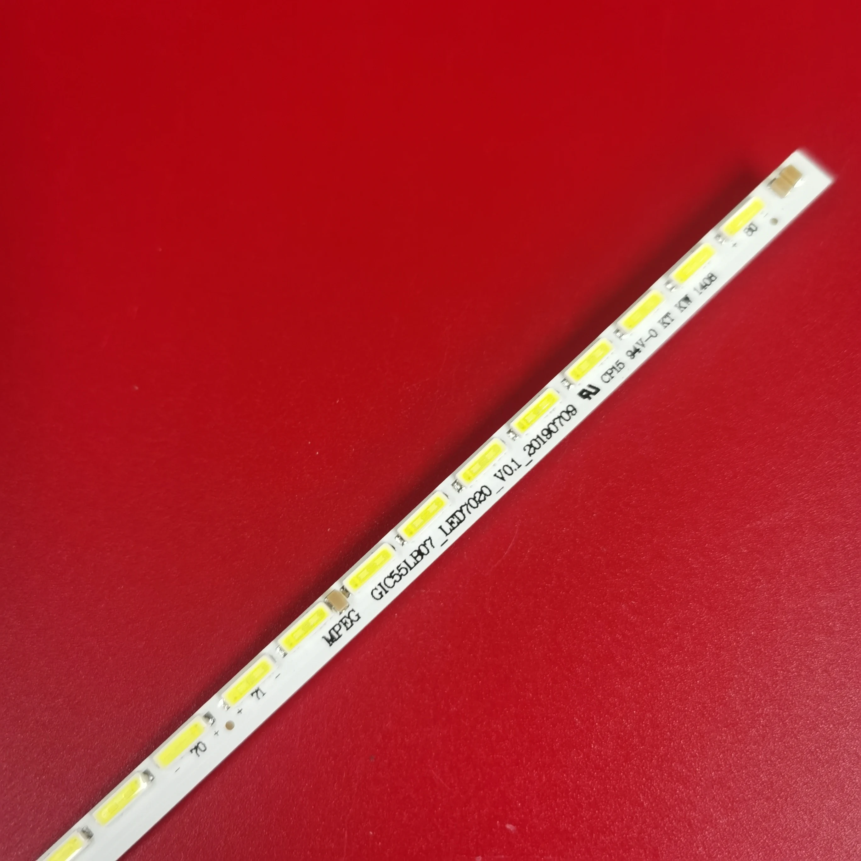 688MMLED Backlight Strip GIC55LB07_LED7020_V0.1 67-984920-2A0 For 55L5450C LED55F3600A-3D LED55F5590A-3D LVF550CSDX 
688MMLED Backlight Strip GIC55LB07_LED7020_V0.1 67-984920-2A0 For 55L5450C LED55F3600A-3D LED55F5590A-3D LVF550CSDX
