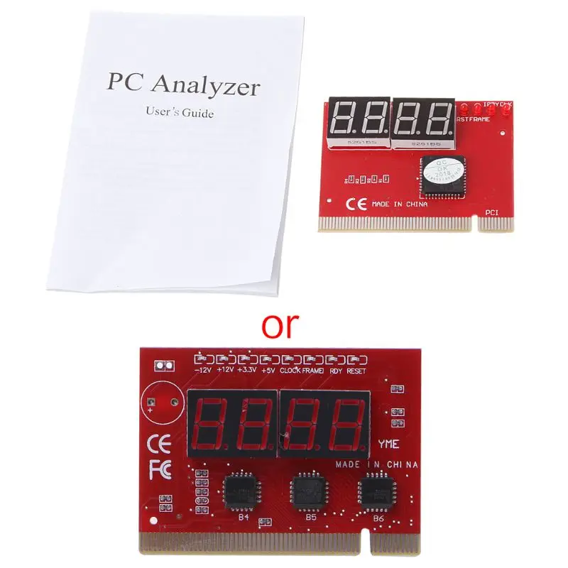 Новый компьютерный PCI открытка материнская плата светодиодный 4-разрядный диагностический Тесты ПК анализатор
Новый компьютерный PCI открытка материнская плата светодиодный 4-разрядный диагностический Тесты ПК анализатор