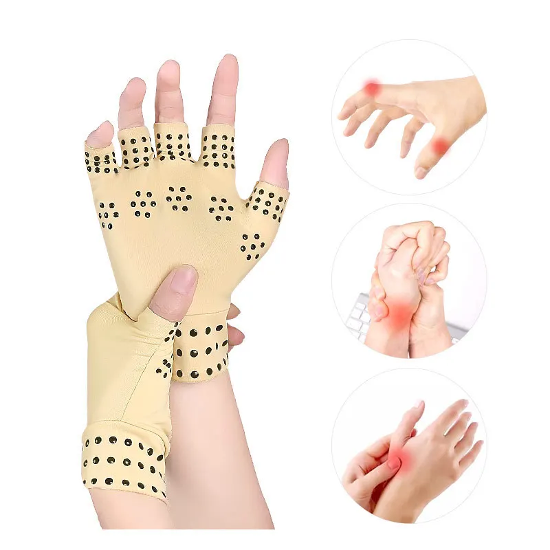 1 Pair Magnetic Therapy Half-finger Compression Gloves Arthritis Pain Relief Hand Wrist Brace Support Health Care Sports Braces
1 Pair Magnetic Therapy Half-finger Compression Gloves Arthritis Pain Relief Hand Wrist Brace Support Health Care Sports Braces