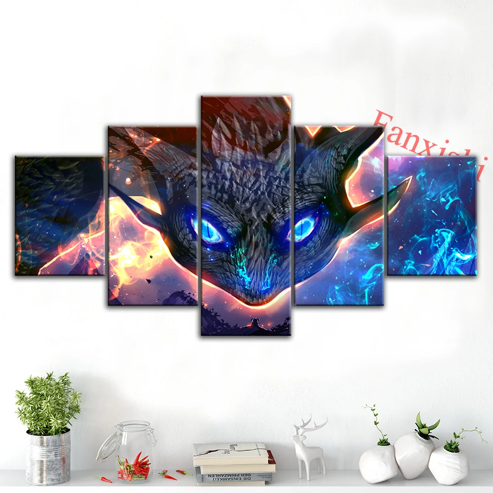 Modern Canvas 5 Pieces Abstract Dragon Posters And Prints Hd Cartoon Wall Art Modular Pictures Home Bedroom Decor Painting Frame
Modern Canvas 5 Pieces Abstract Dragon Posters And Prints Hd Cartoon Wall Art Modular Pictures Home Bedroom Decor Painting Frame