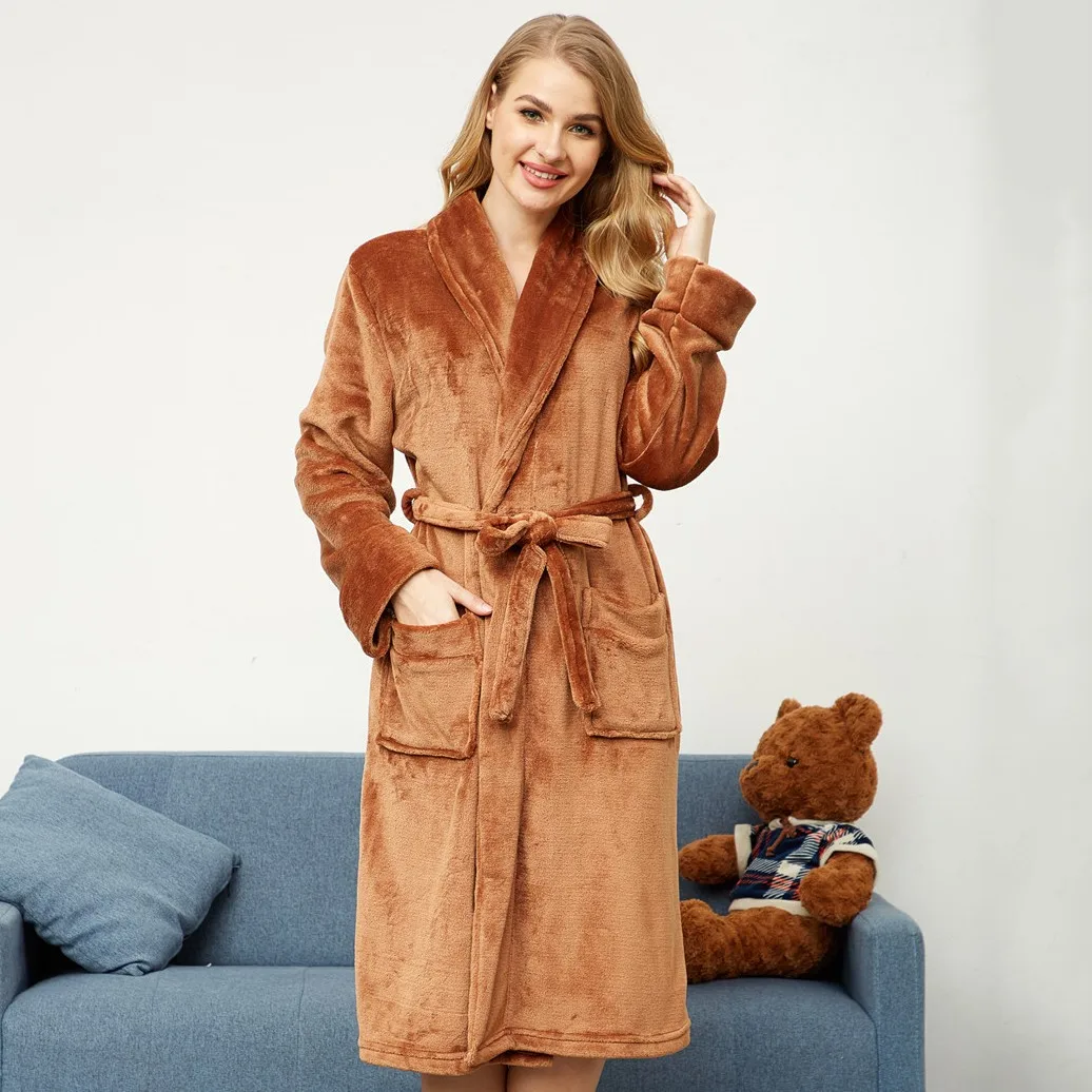 Lovers Nightwear Kimono Gown Flannel Bathrobe Sleepwear Winter Warm Men Robe Nightgown Women Intimate Lingerie Bathrobe
Lovers Nightwear Kimono Gown Flannel Bathrobe Sleepwear Winter Warm Men Robe Nightgown Women Intimate Lingerie Bathrobe