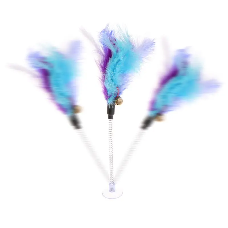 Toys Feather Stick Spring Suction Cup Pet Teaser Funny Interactive Wand Bell
Toys Feather Stick Spring Suction Cup Pet Teaser Funny Interactive Wand Bell
