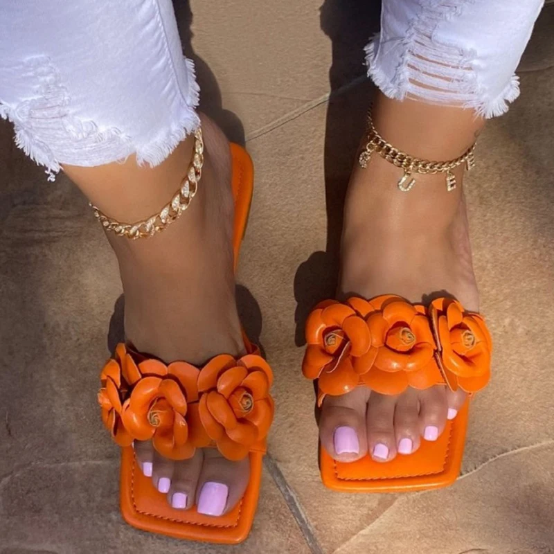 2021 Summer Women Slippers Fashion Flower Sandals Women Shoes Female Slides Shoes Low Heels Elegant Shoes Plus Size
2021 Summer Women Slippers Fashion Flower Sandals Women Shoes Female Slides Shoes Low Heels Elegant Shoes Plus Size