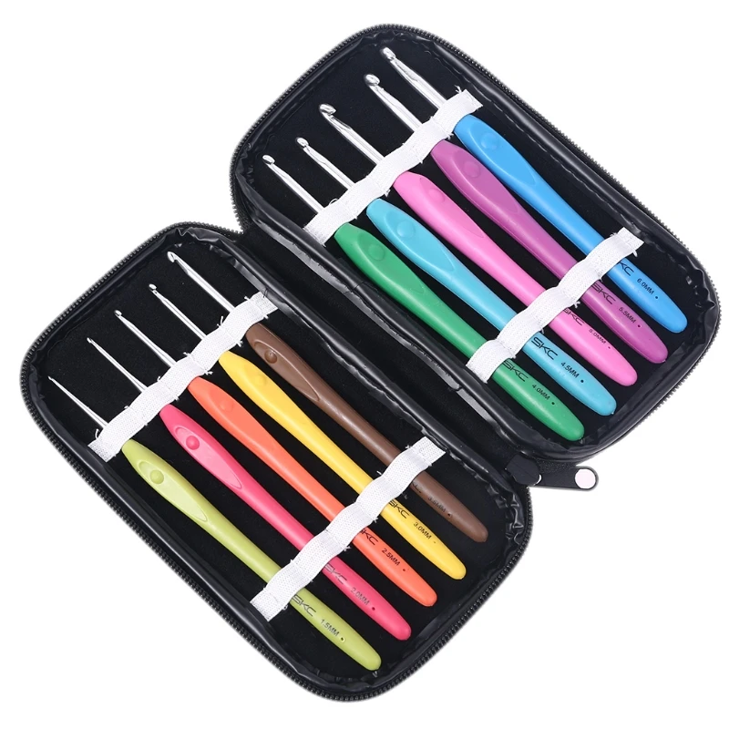10pcs Metal Crochet Hook TPR Handle Knitting Needles Sweater Scarves Yarn Weave
10pcs Metal Crochet Hook TPR Handle Knitting Needles Sweater Scarves Yarn Weave