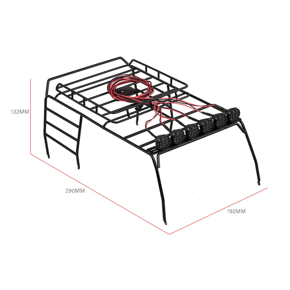 Metal Luggage Carrier Roof Rack RC Car w/6LED White Light Round Black Lampshade Educational Learning Study Toy Gifts
Metal Luggage Carrier Roof Rack RC Car w/6LED White Light Round Black Lampshade Educational Learning Study Toy Gifts
