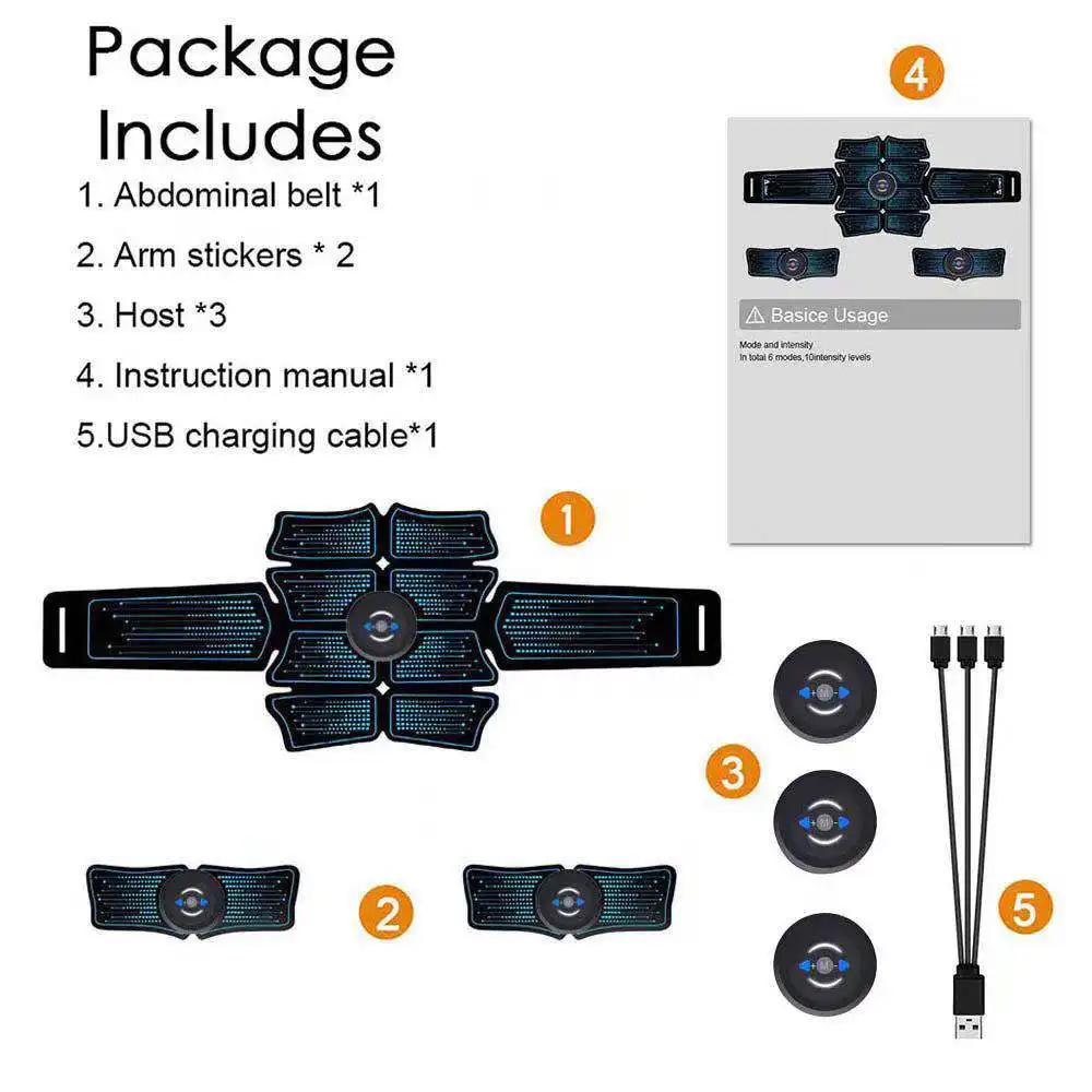 Abdominal Muscle Stimulator Trainer EMS Belt Trainer Abs Fitness Equipment Training Gear Muscles Electrostimulator Toner Home
Abdominal Muscle Stimulator Trainer EMS Belt Trainer Abs Fitness Equipment Training Gear Muscles Electrostimulator Toner Home