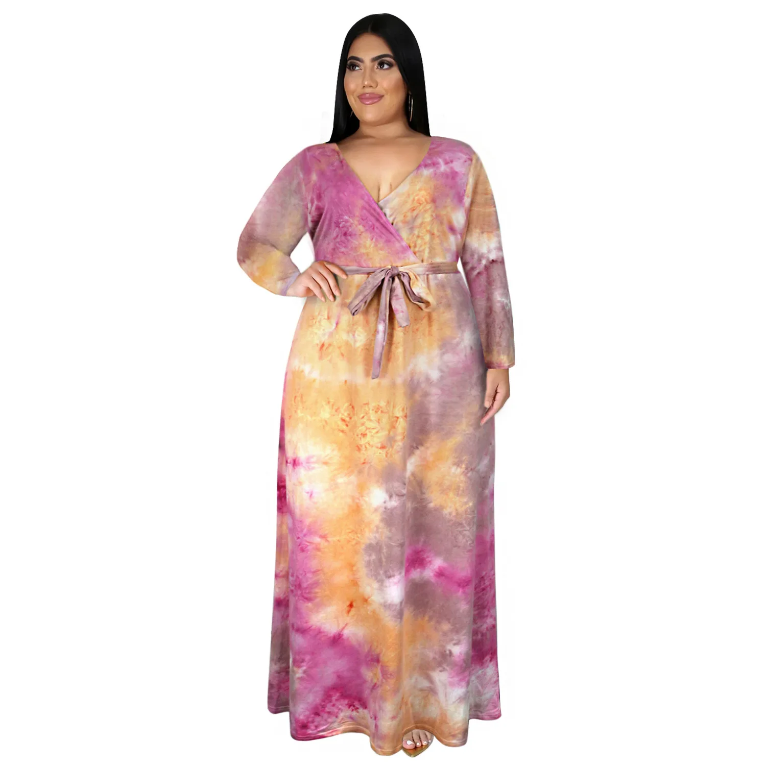 Plus Size Long Sleeve Print Tie Dye Maxi Dresses for Women African Lace Dresses In Clothing Ropa Mujer Talla Grande
Plus Size Long Sleeve Print Tie Dye Maxi Dresses for Women African Lace Dresses In Clothing Ropa Mujer Talla Grande