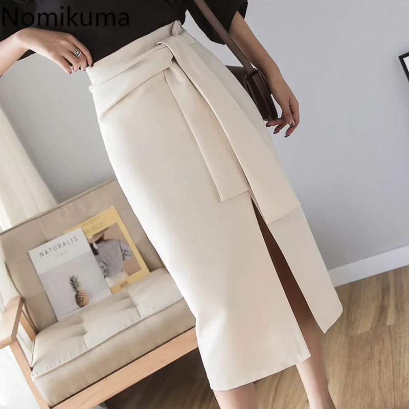 High Waist Lace Up Skirt Women Split Solid Color Side Zipper Elegant OL Skirts Office Ladies Spring Autumn New Suits With Skirt
High Waist Lace Up Skirt Women Split Solid Color Side Zipper Elegant OL Skirts Office Ladies Spring Autumn New Suits With Skirt