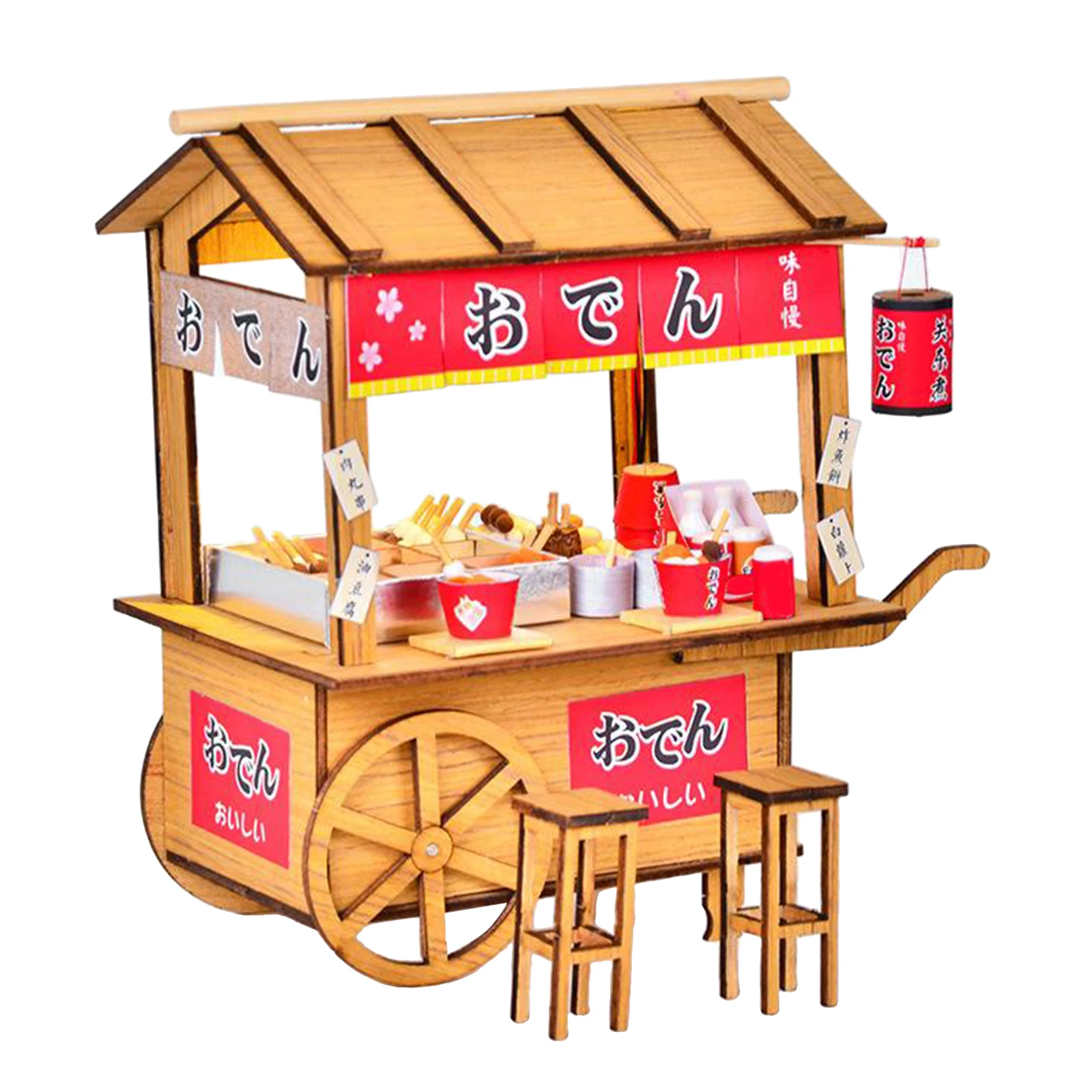 Japanese Style DIY DollHouse Kit Oden Stall Stand Handmade Building Toy Gift
Japanese Style DIY DollHouse Kit Oden Stall Stand Handmade Building Toy Gift