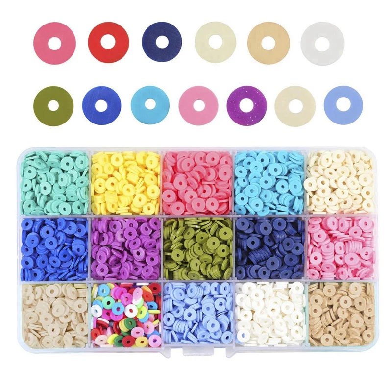 Polymer Clay Loose Beads Chip Disk Loose Spacer Mixed Flat Round Clay Beads Jewelry Accessories DIY Jewelry Making Kit
Polymer Clay Loose Beads Chip Disk Loose Spacer Mixed Flat Round Clay Beads Jewelry Accessories DIY Jewelry Making Kit