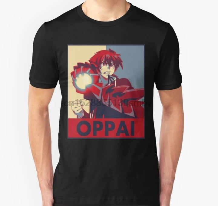 Мужская футболка высокая школа DXD Issei Pop Art Oppai унисекс wo футболки|Мужские футболки|