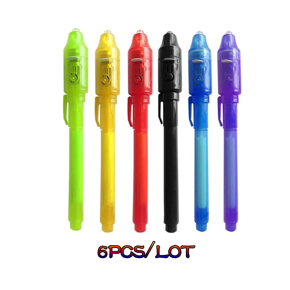 6Pcs/lot Invisible Ink Pen,Secrect Message pens, 2 In 1 Magic Light Pen for Drawing Fun Activity Kids Party Favors Gift
6Pcs/lot Invisible Ink Pen,Secrect Message pens, 2 In 1 Magic Light Pen for Drawing Fun Activity Kids Party Favors Gift