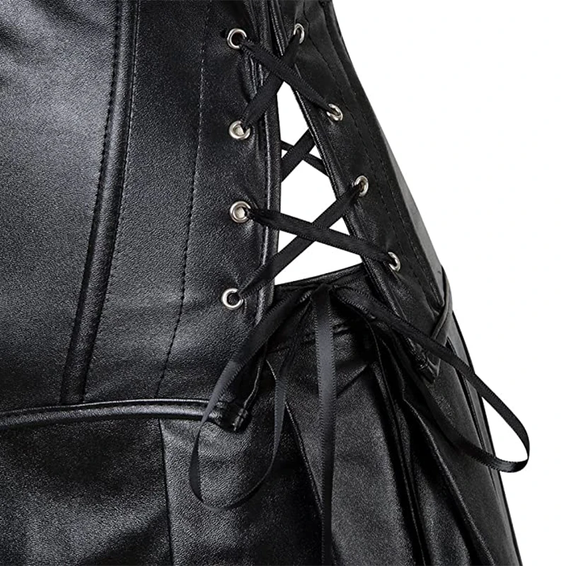 Comeondear Zip Up Women Corsets & bustiers Sexy Dress Slimming Body Shapewear Faux Leather Corset Top With Mini Skirt A9187
Comeondear Zip Up Women Corsets & bustiers Sexy Dress Slimming Body Shapewear Faux Leather Corset Top With Mini Skirt A9187