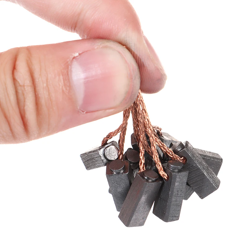 10pcs Conductive Copper Carbon Brushes Wire Leads 5*6*14mm for Generator Generic Electric Motor Durable Mini Carbon Brush
10pcs Conductive Copper Carbon Brushes Wire Leads 5*6*14mm for Generator Generic Electric Motor Durable Mini Carbon Brush