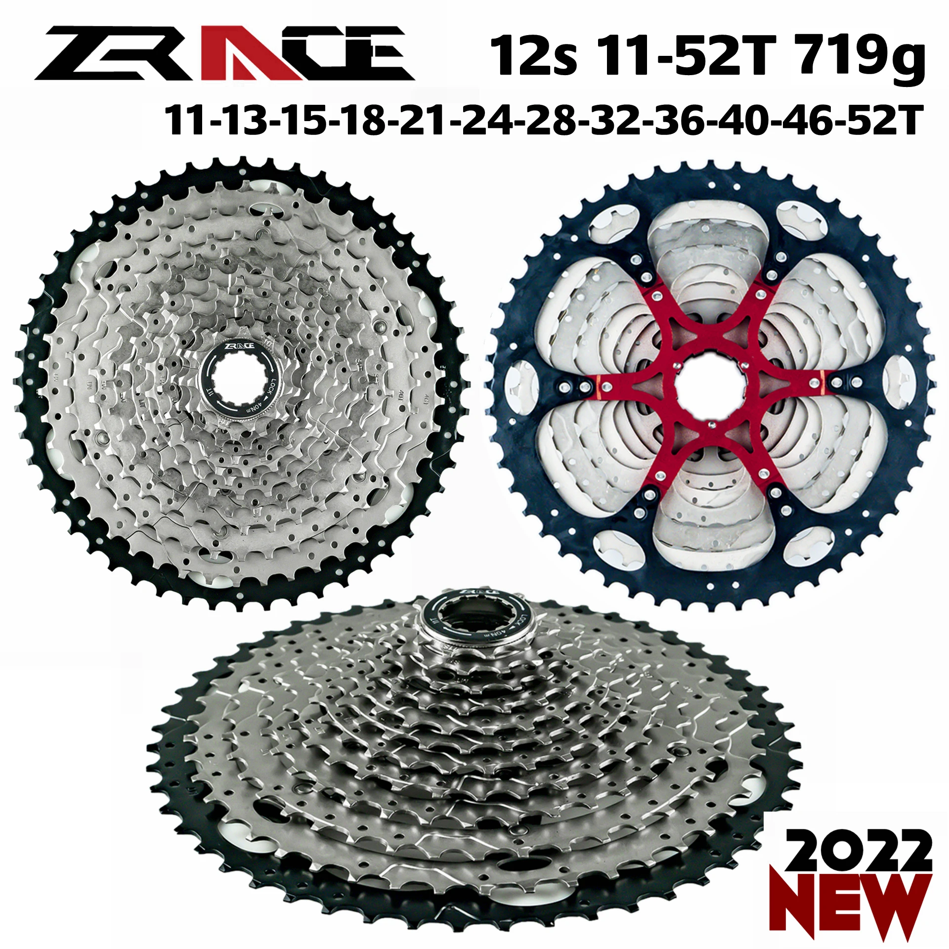 ZRACE Bicycle Cassette 12 Speed MTB bike freewheel 11-50T / 11-52T Aluminum alloy bracket, Free a adapter
ZRACE Bicycle Cassette 12 Speed MTB bike freewheel 11-50T / 11-52T Aluminum alloy bracket, Free a adapter