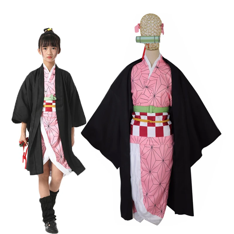 Demon Slayer Kamado Nezuko Cosplay Kids Costume Girls Japanese Kimono Uniform Halloween Kimetsu no Yaiba Costumes For Children
Demon Slayer Kamado Nezuko Cosplay Kids Costume Girls Japanese Kimono Uniform Halloween Kimetsu no Yaiba Costumes For Children