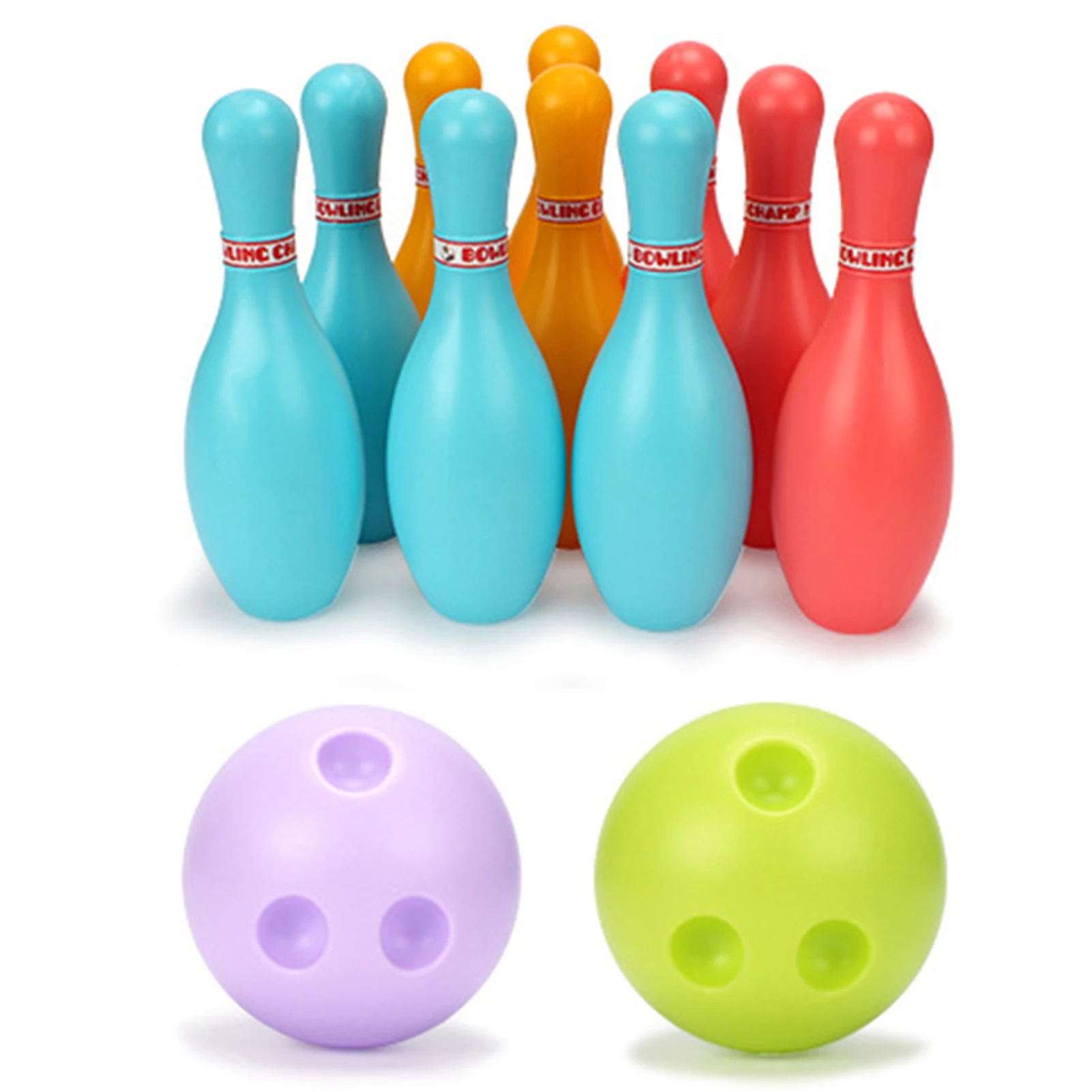 Fun Bowling Ball Toys Set 10 Bowling Bottle+ 2 Balls Eco-friendly Plastic Children's Outdoor Indoor Sports Game Toys
Fun Bowling Ball Toys Set 10 Bowling Bottle+ 2 Balls Eco-friendly Plastic Children's Outdoor Indoor Sports Game Toys