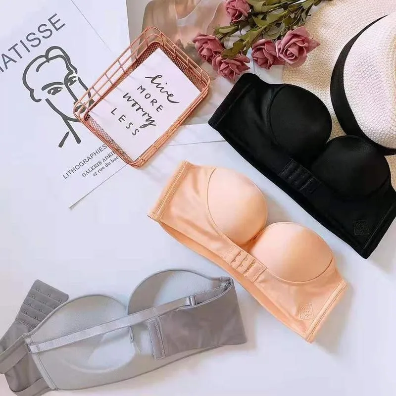 Fashion Women Sexy Bra Strapless Front Buckle Bra Push Up Seamless Underwear Bralette Adjustable Sexy Bra Underwear For Women
Fashion Women Sexy Bra Strapless Front Buckle Bra Push Up Seamless Underwear Bralette Adjustable Sexy Bra Underwear For Women